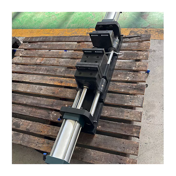 Double Single Open Pneumatic Flat Vice